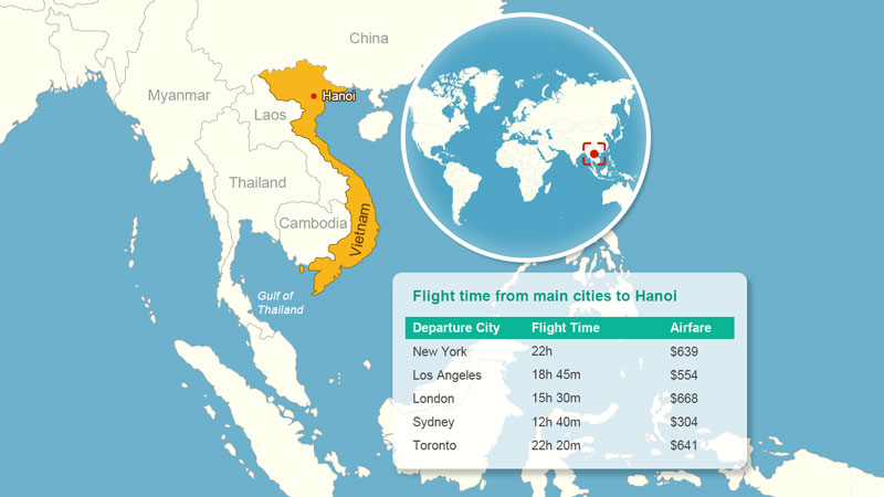 flights to hanoi vietnam