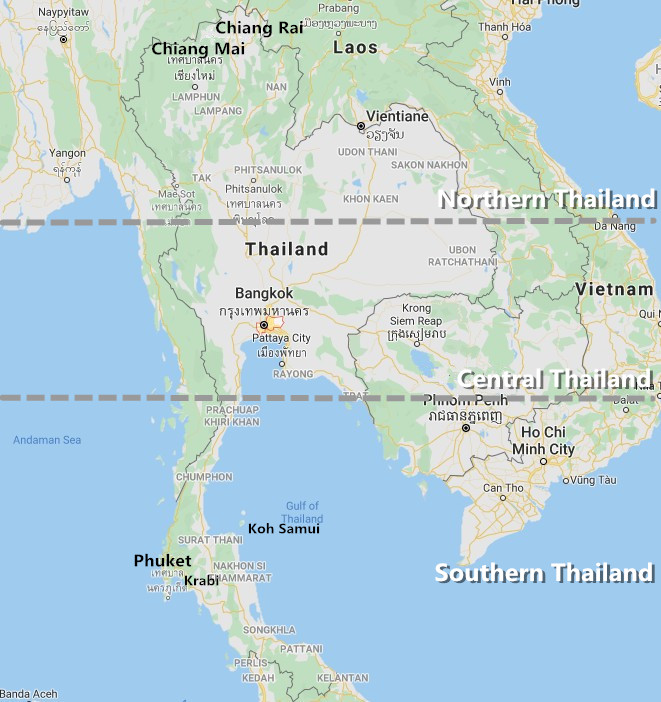 Thailand Map