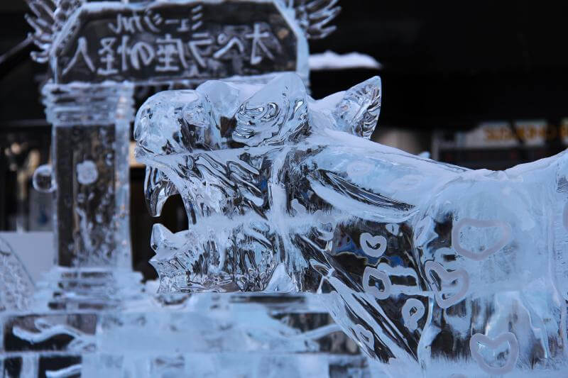 Ice Sculptures in Sapporo, Japan in Jaunary