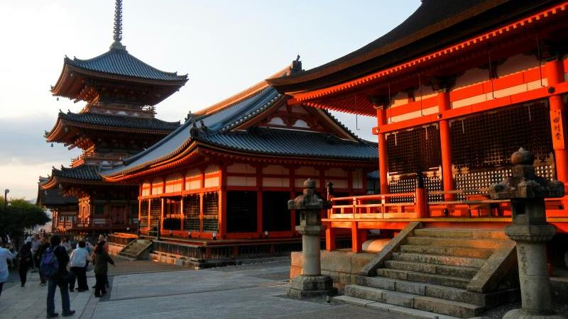 Kiyomizu-dera Kyoto in Early December Japan