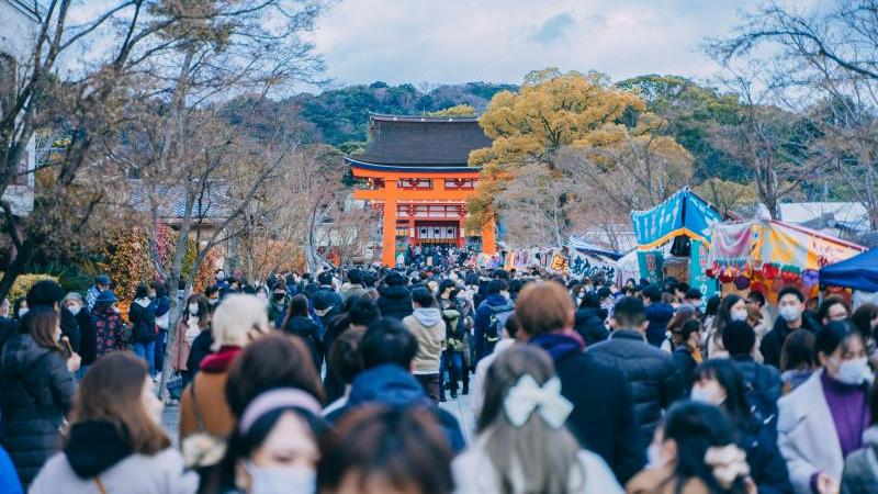 Visiting Fushimi Inari Shrine in Kyoto Japan in December