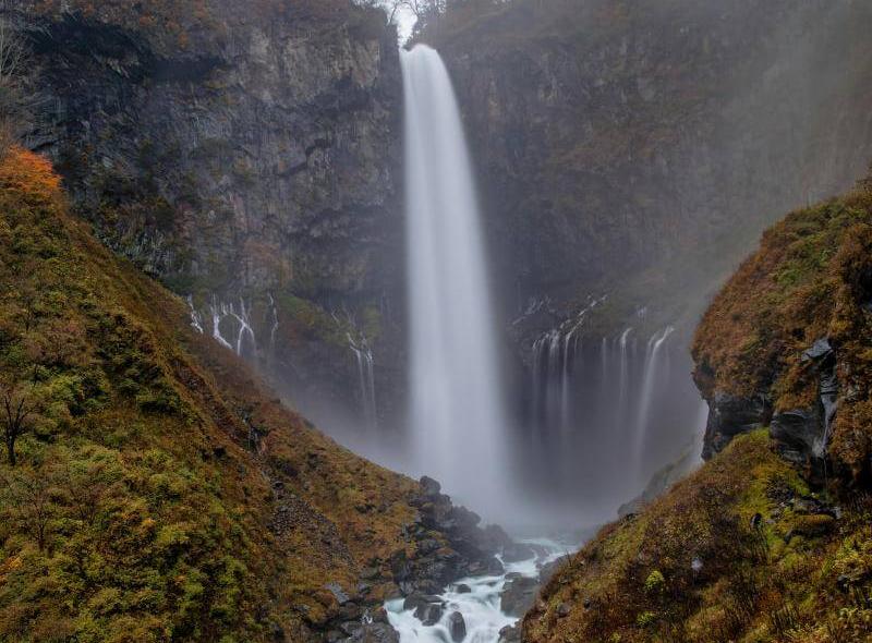 Japan Autumn Colors at Nikko Kegon Falls in Early November