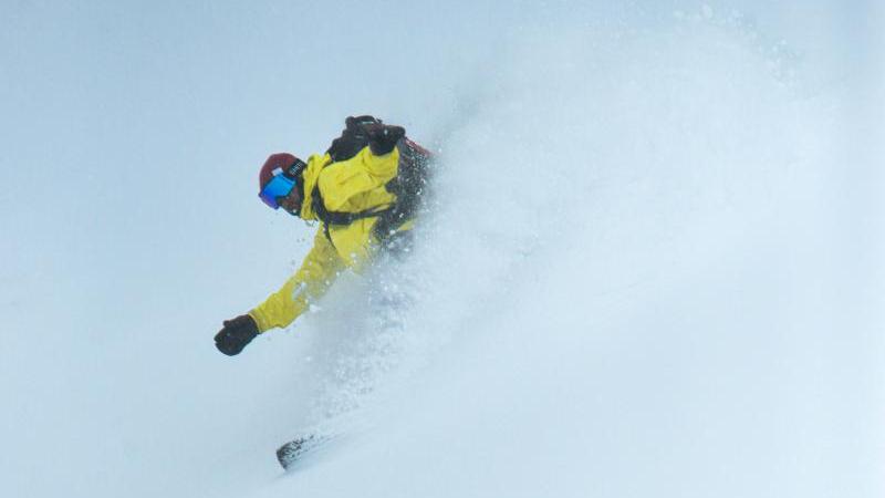 Snowboarding at Niseko, Hokkaido