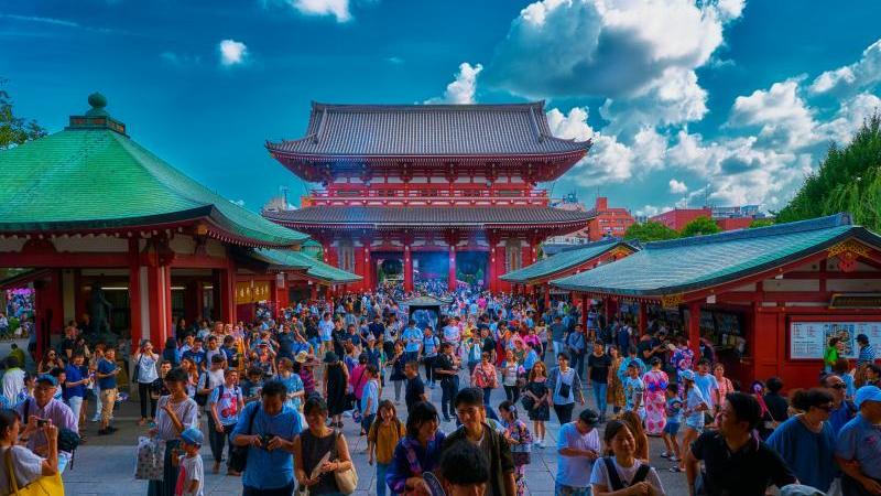 Visit Senso-ji Temple, Tokyo in July in Summer