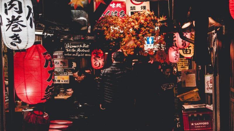 Shinjuku's Nightlife at Yakitori Alley