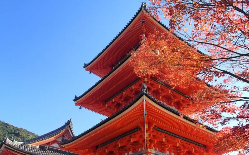 Kiyomizu Temple, Kyoto in Autumn