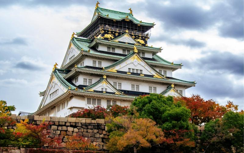 Osaka Castle in Autumn