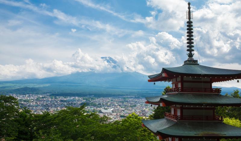 Mt.Fuji View from Arakurayama Sengen Shrine