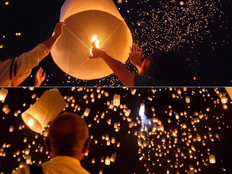 Thailand Yi Peng Lantern Festival