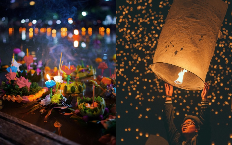 Loy Krathong And Yi Peng Thailand