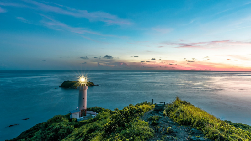 Guiding the Way: Sunrise Views from Cape Zanpa Lighthouse