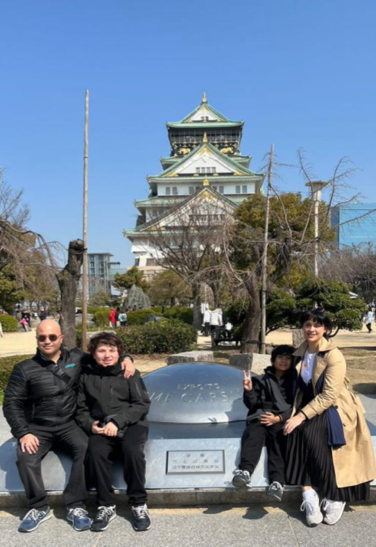 Family adventures in Osaka's scenic city parks, Japan.