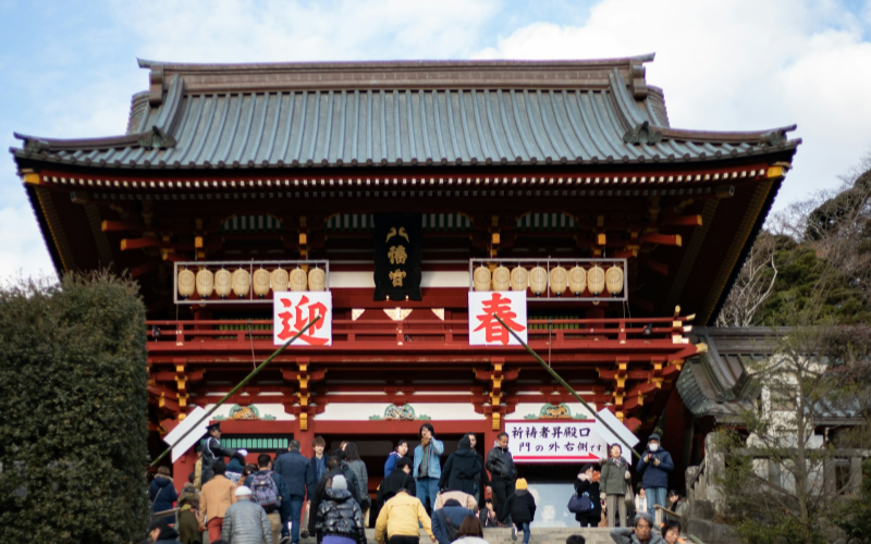 At the beginning of January, the event of Hatsumode is held in the shrine