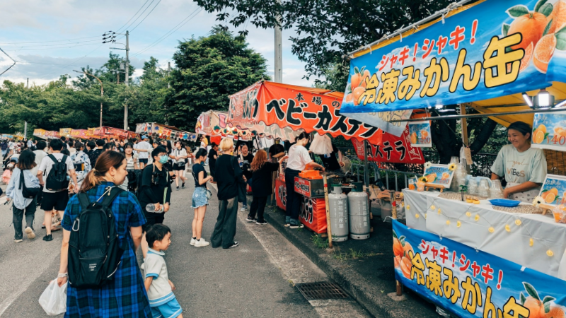 The dazzling array of market stalls at the festival