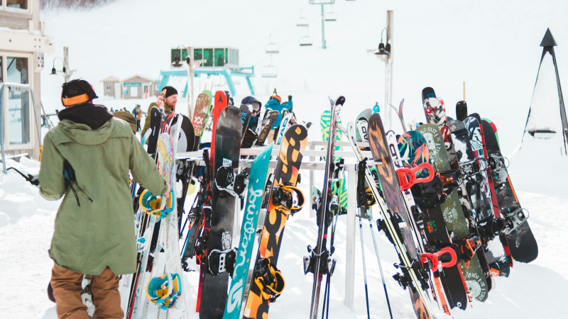 February is the peak time for skiing