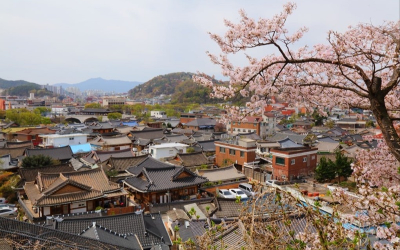 Typical Korean House Architecture in Jeonju