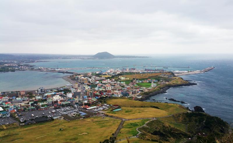View from Seongsan Ilchulbong, Jeju Island