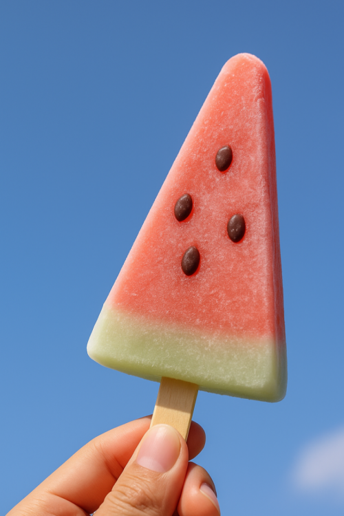 Watermelon popsicle is quite popular in Japan
