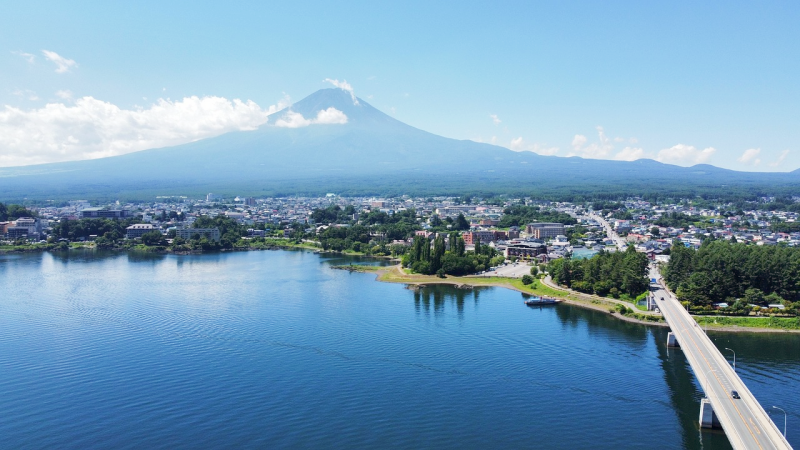 Kawaguchiko Landscape with Mount Fuji View