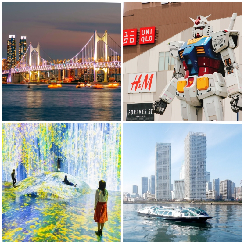 Experience Tokyo’s vibrant waterfront of art, lights, and endless fun in Odaiba.