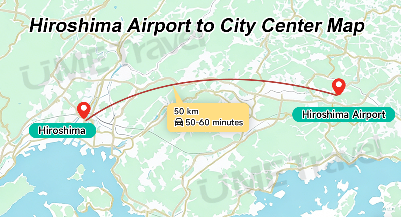 You can take the limousine bus to the Hiroshima city centre