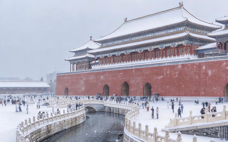 The Forbidden City in Snow
