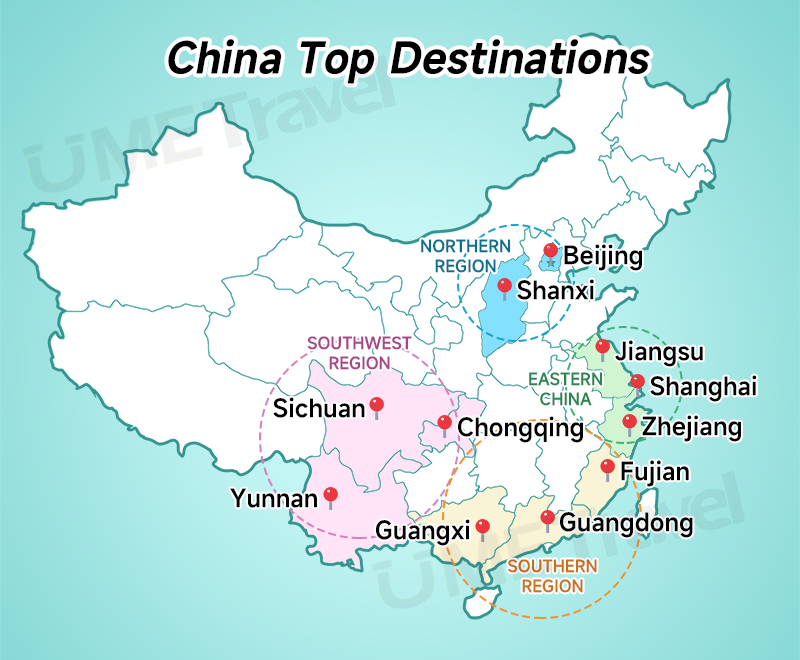China Regional Map