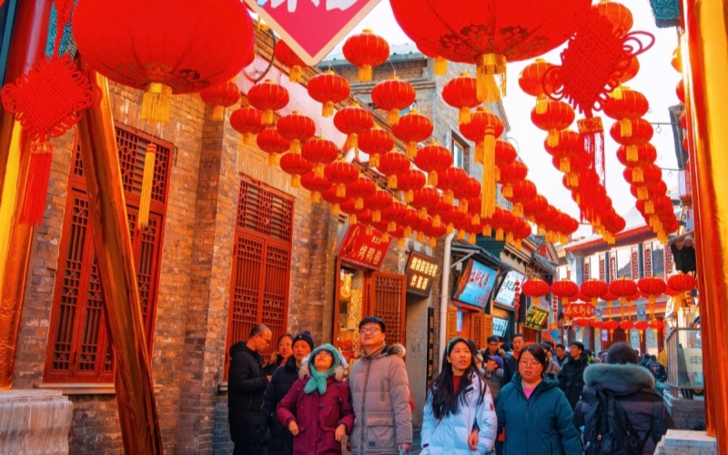 Bustling Lunar New Year Vibrant