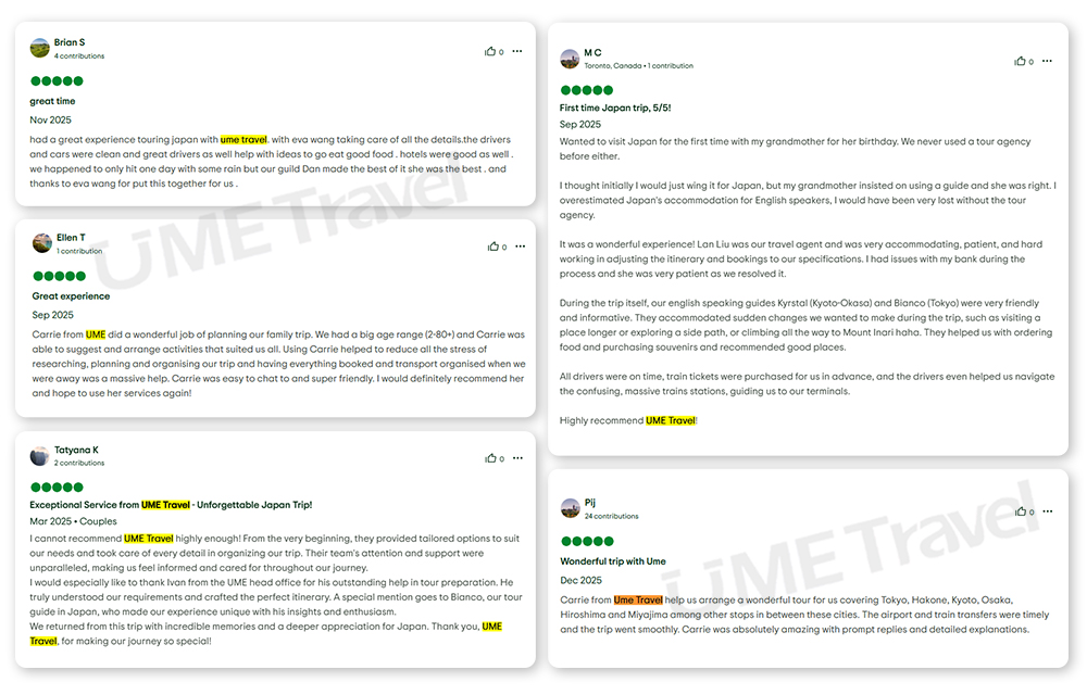 UME Travel Japan Reviews on TripAdvisor