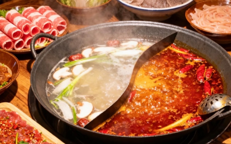 Split Pot– Half Spicy, Half Mild