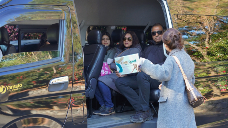 UME Travel's private transport service will take you to all the destinations you want to visit in Japan.