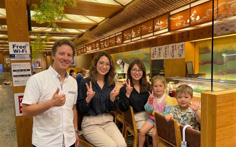 Sushi restaurant dining