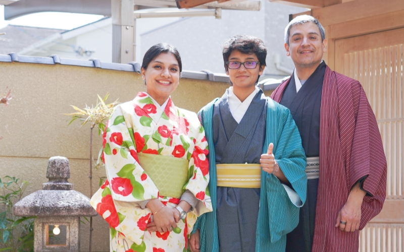 The Family's Kimono Experience