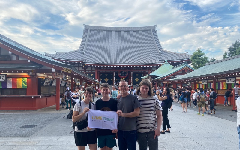 Teenagers Exploring Meiji Shrine Tokyo Family Itinerary