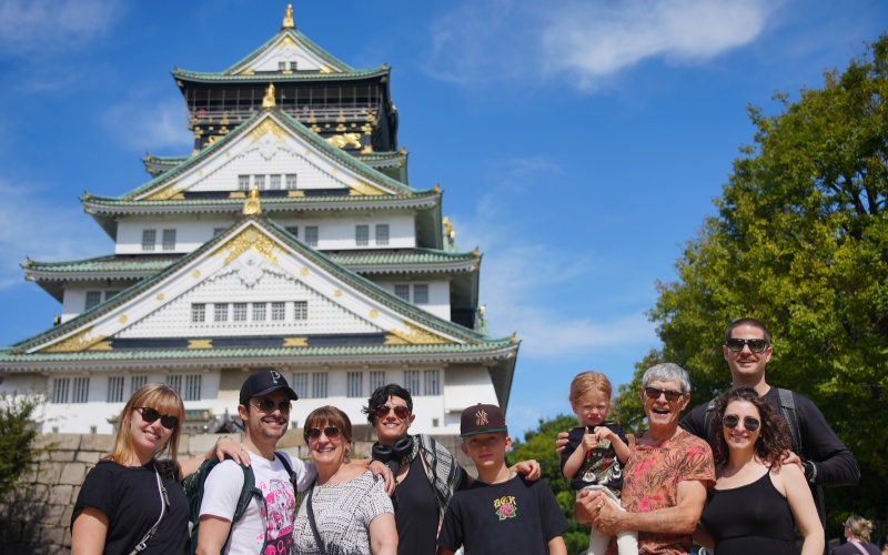 Multi-generational Family Trip Japan Grandparents and Grandkids