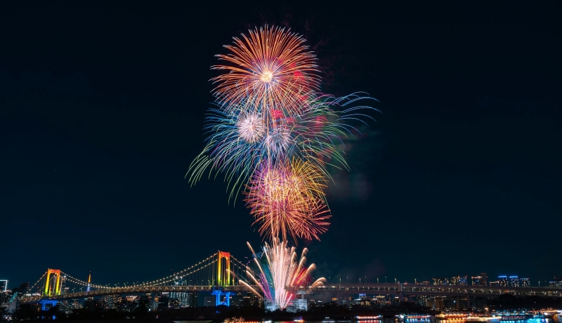 Odaiba Fireworks in Tokyo