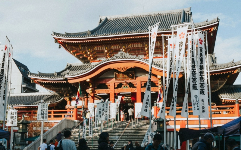 Founded in the 14th century, Osu Kannon Temple boasts a library of important classical works.