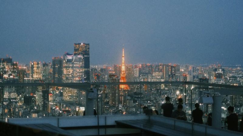 Amazing view at Shibuya Sky in Tokyo