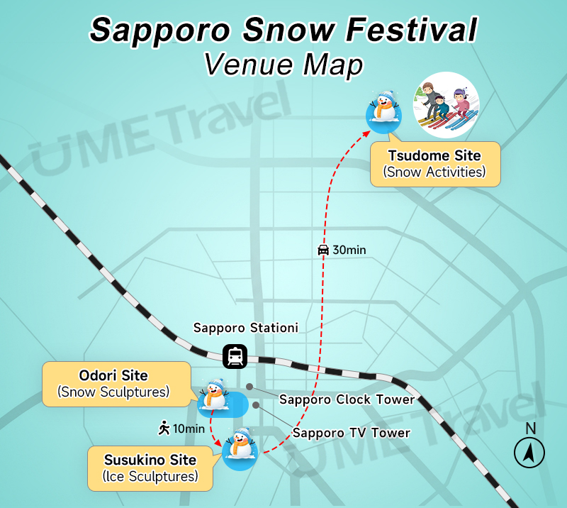 Ways to Sapporo Snow Festival