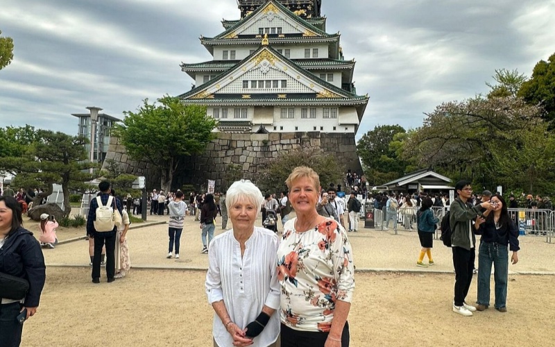 Japan Travel with Elderly Mother Osaka Castle
