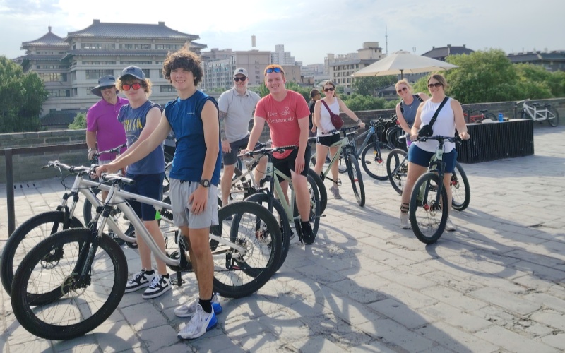 Xi'an Ancient City Wall Bike Tour Family Travel