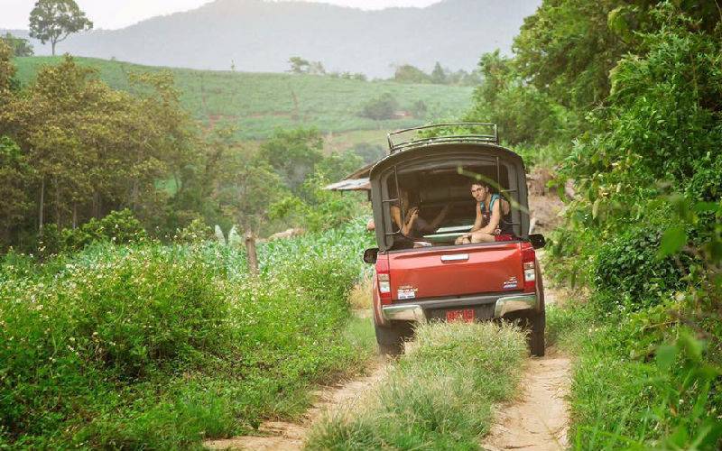 On the way to the sanctuary.