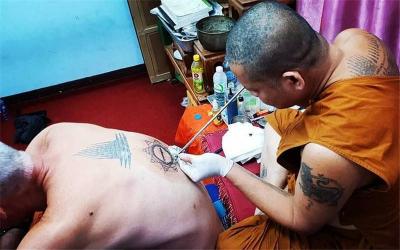 Sak Yant Tattoo by Thai Monk