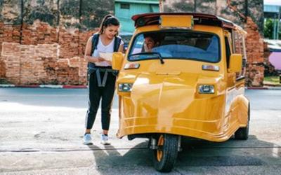 local Tuk Tuk in Ayutthaya