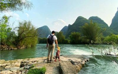 Treck along the Yulong River hiking trails