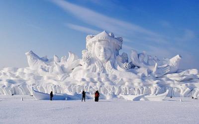 The Sun Island Scenic Area: Giant Snowman