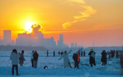 Sunset on the Songhua River