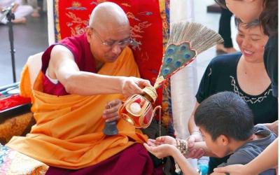 Enjoy a welcome and blessing ceremony at a local home