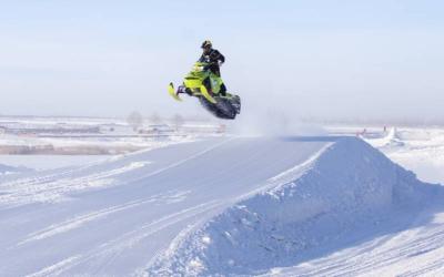 Hulunbuir Fun Grassland Winter Activities:Snowmobile Riding