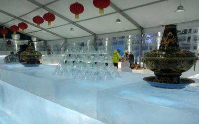 Hot Pot on Ice Table at Lengji Village